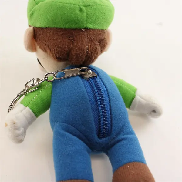 Nintendo Luigi Plush Coin Purse Soft Doll on Key Chain - 8" Tall