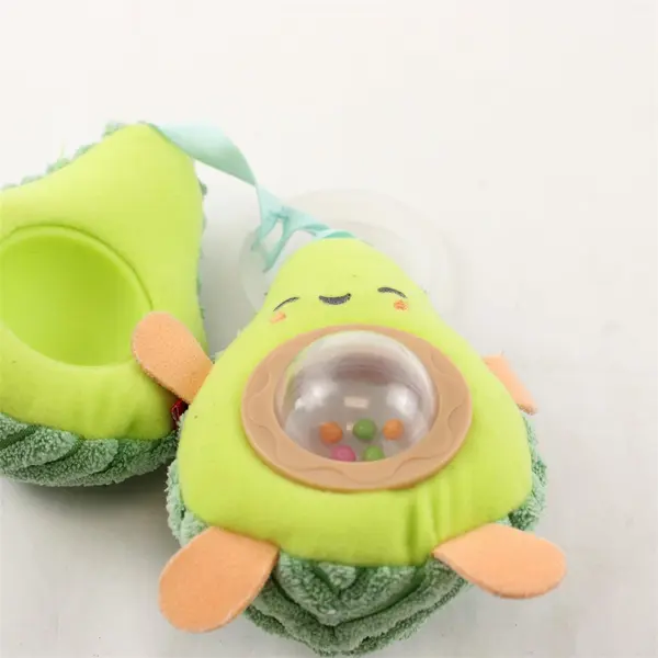 Skip Hop Farmstand Avocado Interactive Rattling Stroller Toy Plush