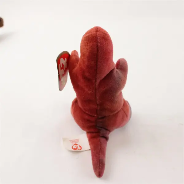Lot of 2 TY Teenie Beanie Babies 1999 T-Rex and Stegosaurus Beanie Babies w/Tags