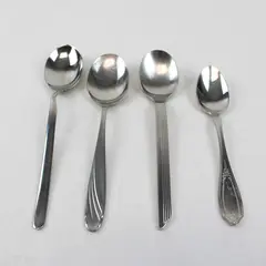 Set of 4 WMF Flatware Mismatched Stainless Steel Soup Spoons and Teaspoon