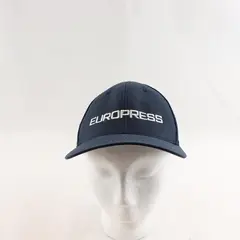Mesh Flexfit Dark Blue Hat  - Embroidered with "Europress" in White Lettering