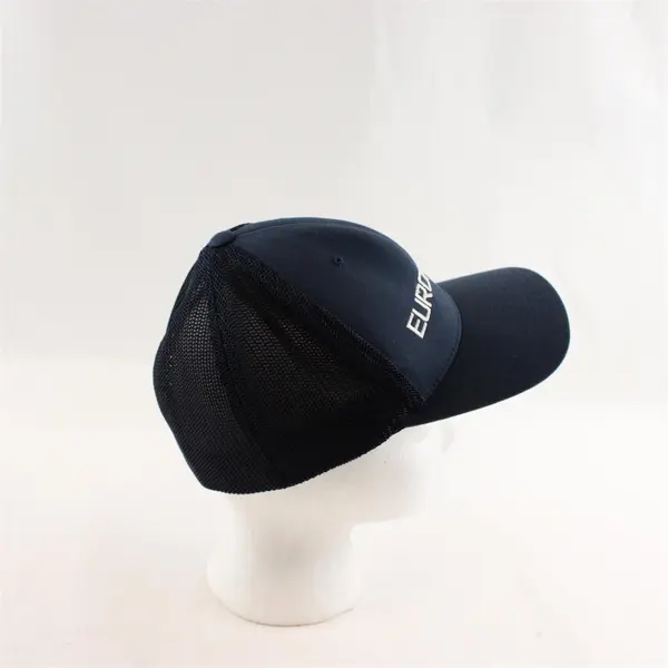 Mesh Flexfit Dark Blue Hat  - Embroidered with "Europress" in White Lettering