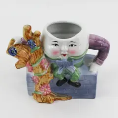 Feitx Humpty Dumpty Sitting On the Wall Ceramic Teapot No Lid