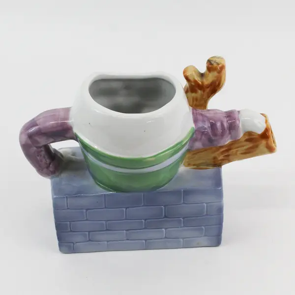 Feitx Humpty Dumpty Sitting On the Wall Ceramic Teapot No Lid