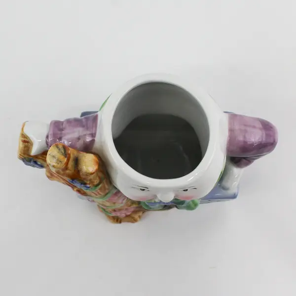 Feitx Humpty Dumpty Sitting On the Wall Ceramic Teapot No Lid