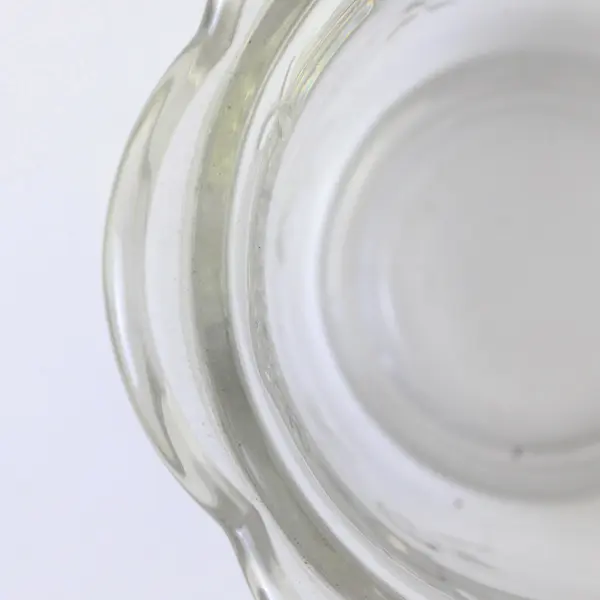 Vintage Anchor Hocking Savannah Clear Glass Sugar Bowl Floral Pattern