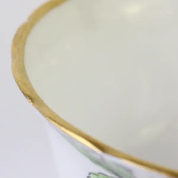 Vintage Tuscan Fine Bone China Demitasse Cup Yellow Floral Gold Trim