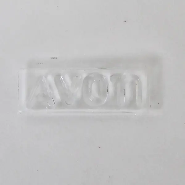 Vintage Avon Pressed Glass Powder Jar Candy Dish w/ Lid Clear