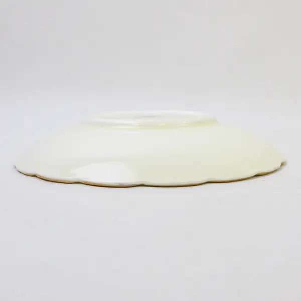 Foley Bone China Yellow Flowers Saucer Gold Trim Vintage Collectible