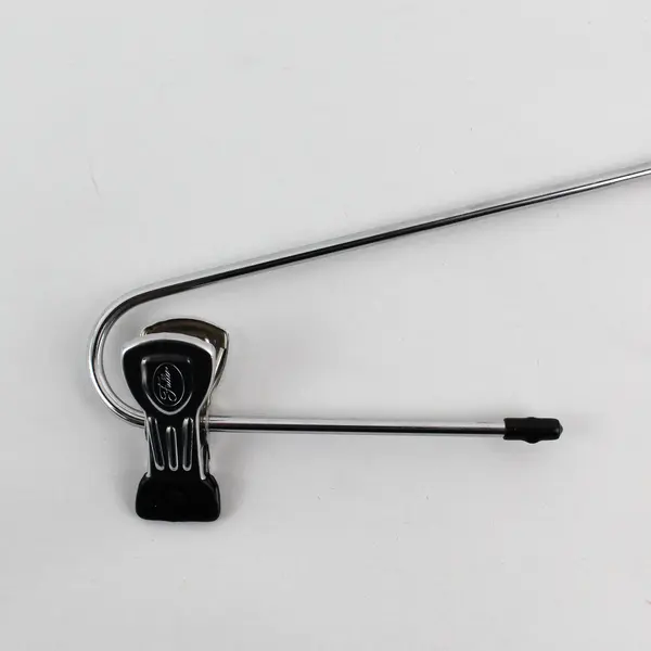 Lot of 6 Stainless Steel Pants Skirts Hangers with Clips