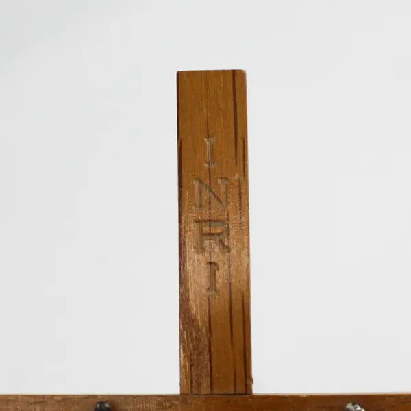Vintage Wooden Metal Wall Cross Crucifix 11"