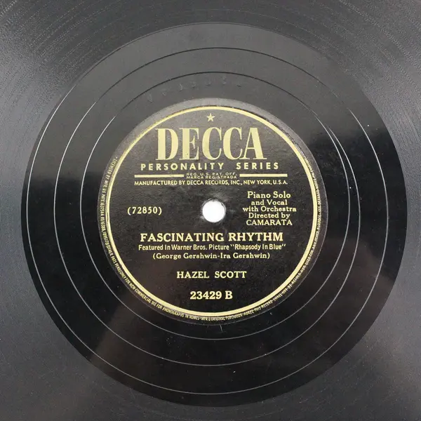 Hazel Scott The Man I Love/Fascinating Rhythm 10" Shellac