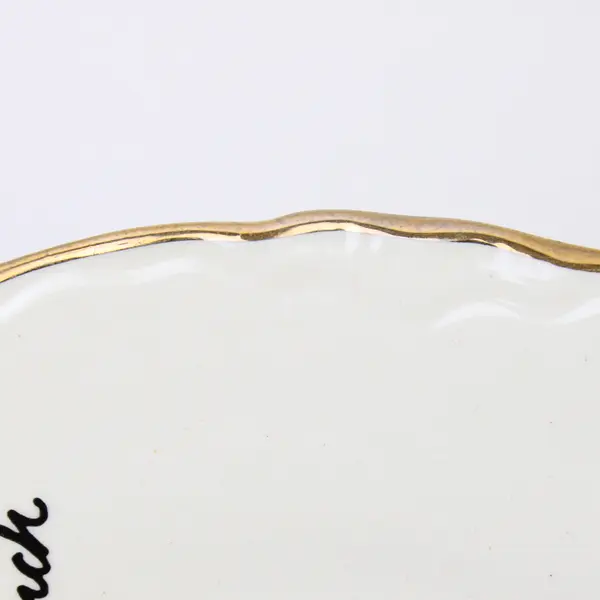Vintage Wall Lake Iowa Souvenir Plate Eastern Goldfinch Gold Trim