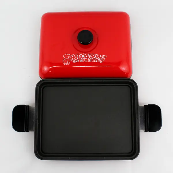 Hot Gourmet Stovetop Grill Pan Red 15"