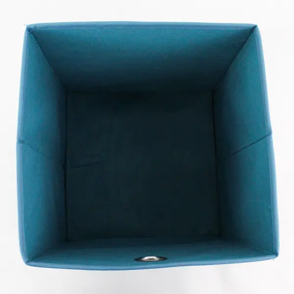Set of 4 Blue Gray and White Striped Collapsible Organizer Bins 10" x 10" x 10"