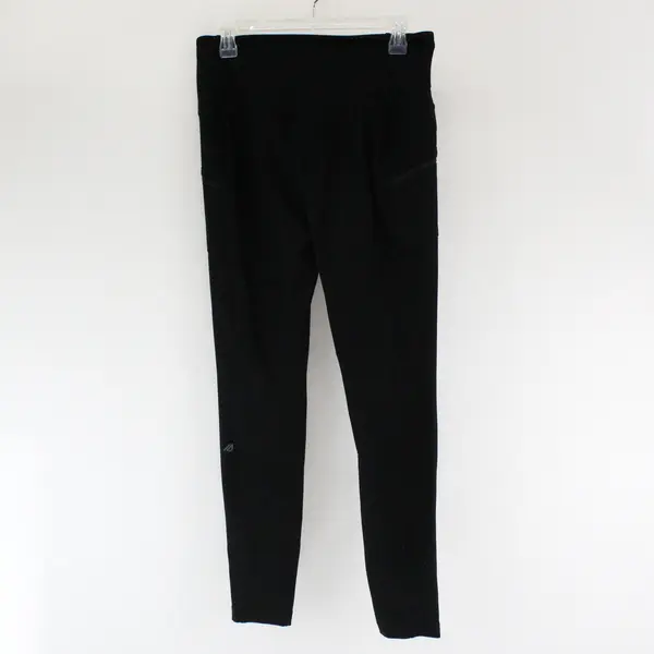 Eddie Bauer Solid Black Activewear Leggings with Pockets Women's Medium