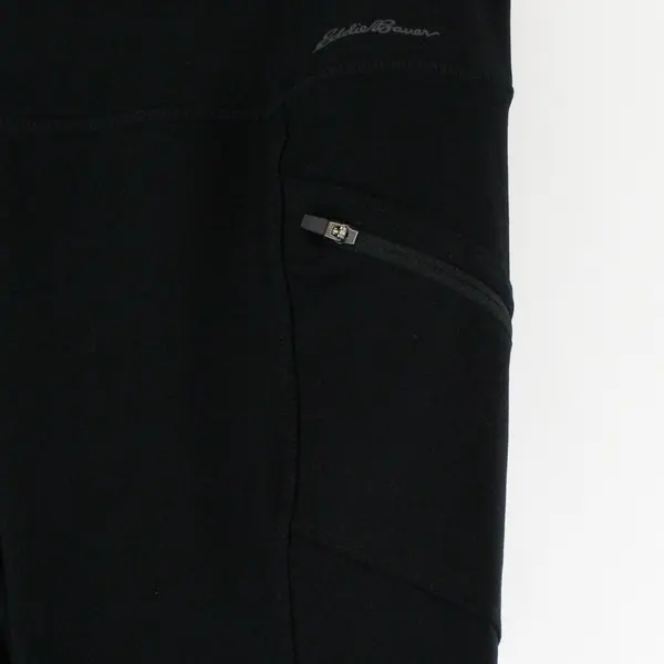 Eddie Bauer Solid Black Activewear Leggings with Pockets Women's Medium