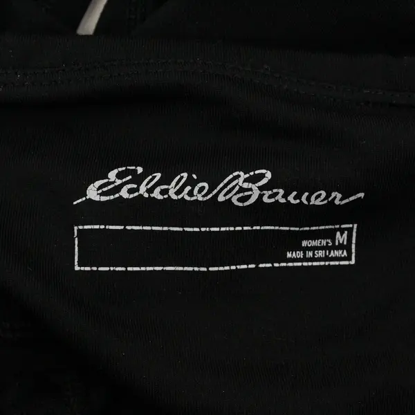 Eddie Bauer Solid Black Activewear Leggings Women's Medium