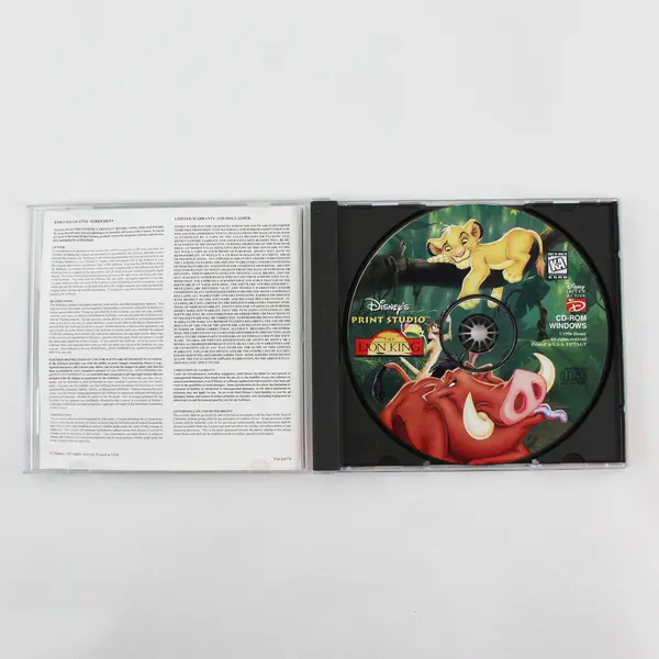 Disney Print Studio The Lion King CD-Rom Windows