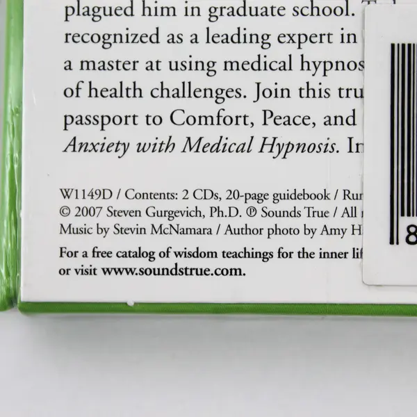 Relieve Anxiety with Medical Hypnosis by Steven Gurgevich 2007 Compact Disc 