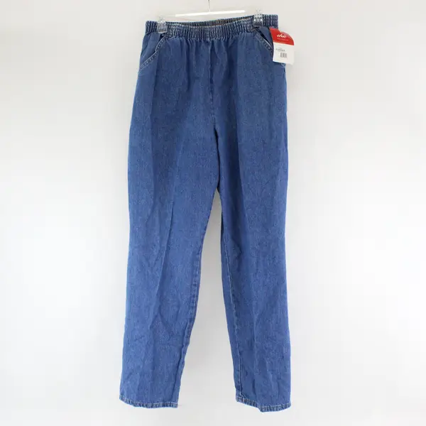 NWT Chic Medium Wash Pull-On Misses Pant Women's Size 16