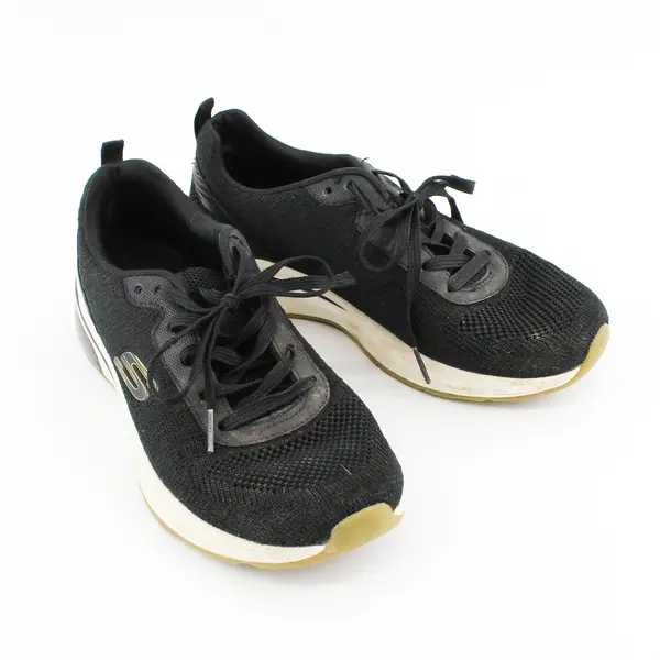 Skechers Black/White Empire Dlux Athletic Shoes Tennis/Sneakers Women's Size 7.5