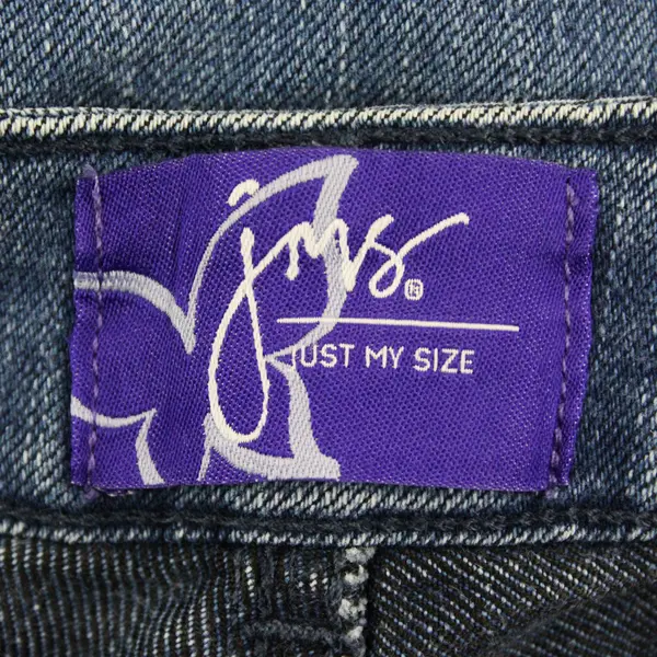 Just My Size Classic Fit Medium Wash Jeans Bedazzled Pockets Women's Size 20WS
