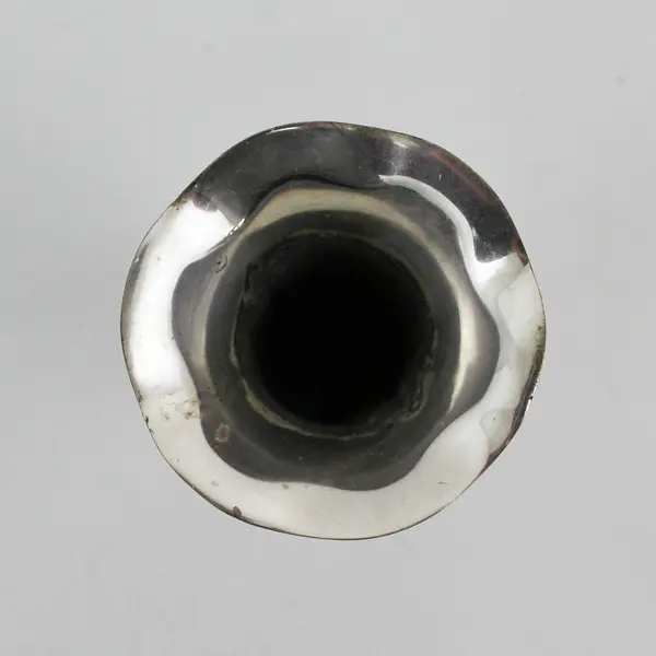 Two's Company Silver-Plated Taper Candle Holder India Scalloped Rim