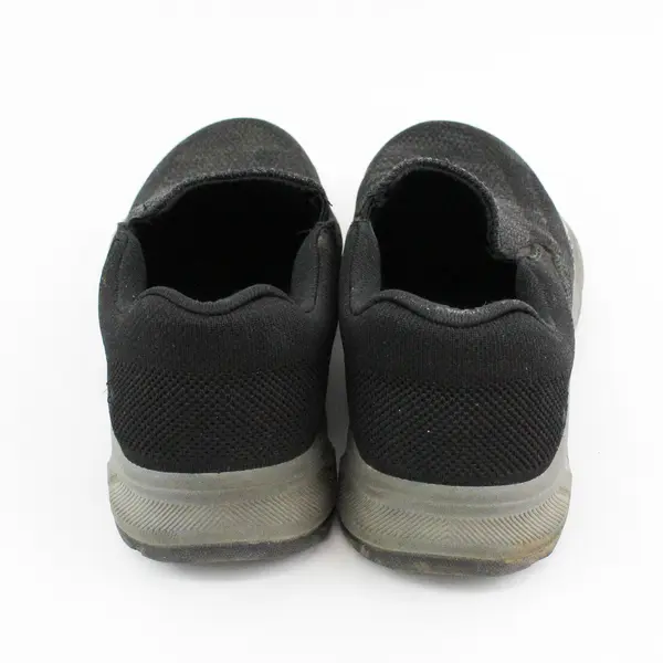 Skechers Black/Gray Relaxed Fit Cohagen Knit Walk Sneakers Slip On Mens Size 9.5