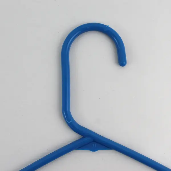 Lot of 10 Blue Plastic Tubular Clothing Hangers Shirts and Pants