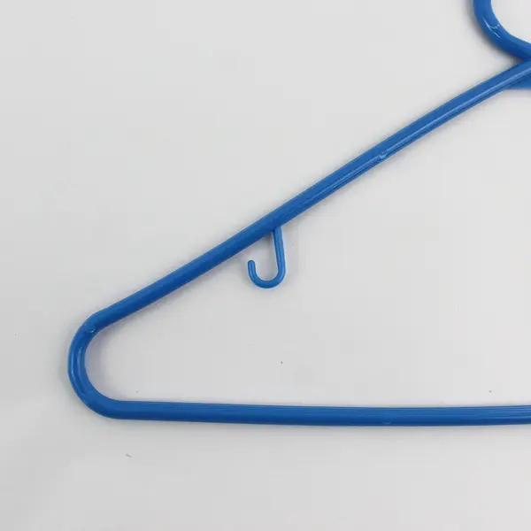 Lot of 10 Blue Plastic Tubular Clothing Hangers Shirts and Pants