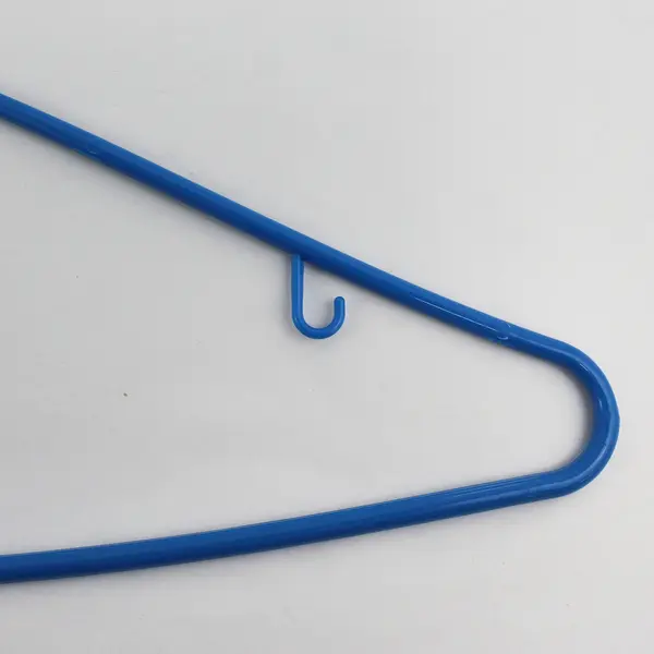 Lot of 10 Blue Tubular Plastic Clothing Hangers Shirts and Pants