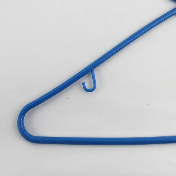Lot of 10 Blue Tubular Plastic Clothing Hangers Shirts and Pants