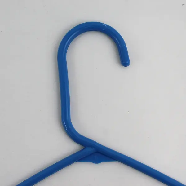 Lot of 10 Blue Plastic Clothing Hangers for Shirts and Pants