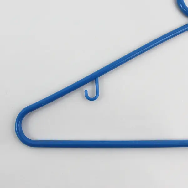Lot of 10 Blue Plastic Clothes Hangers Shirts and Pants