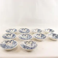 Set of 10 Royal Wessex Royal Mail Coach Horse Cereal Bowls 6.5in Transferware