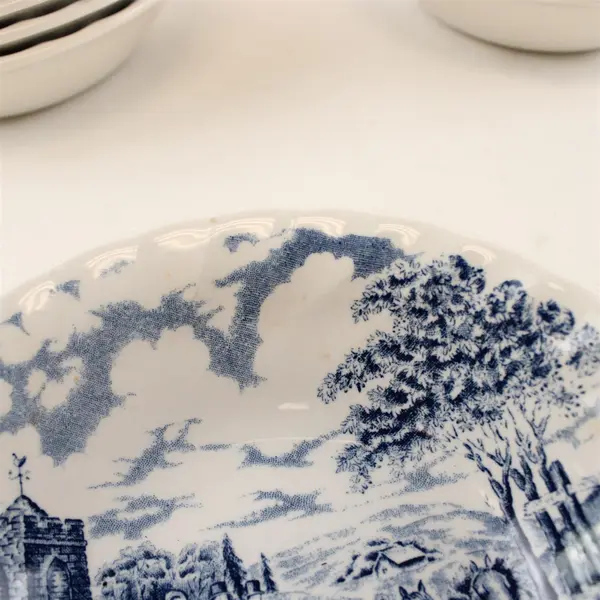 Set of 10 Royal Wessex Royal Mail Coach Horse Cereal Bowls 6.5in Transferware
