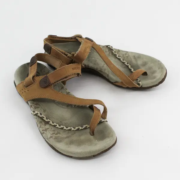 Merrell Light Brown Colorwave Siena Strappy Sandal Shoes Women's Size 7