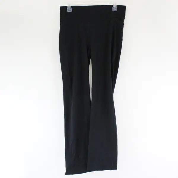 All In Motion Solid Black Straight-Leg Activewear Pants Women's Medium