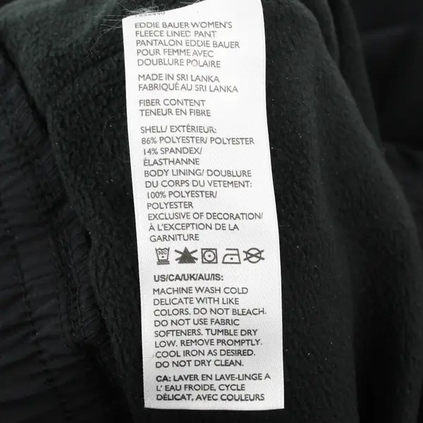 Eddie Bauer Black Tapered Cargo Pants Women's Size 8