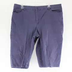 Gloria Vanderbilt Slate Blue Flat-Front Bermuda Shorts Women's Size 18