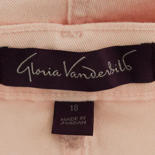 Gloria Vanderbilt Amanda Light Pink Jeans Women's Size 18