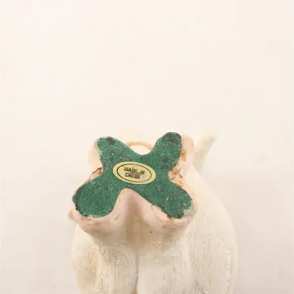 Black & White Spotted Pig Resin Figurine Collectible Farm Animal