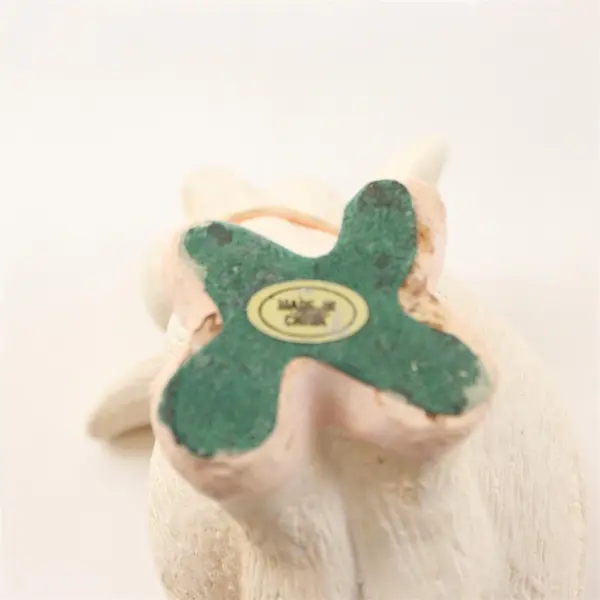 Black & White Spotted Pig Resin Figurine Collectible Farm Animal