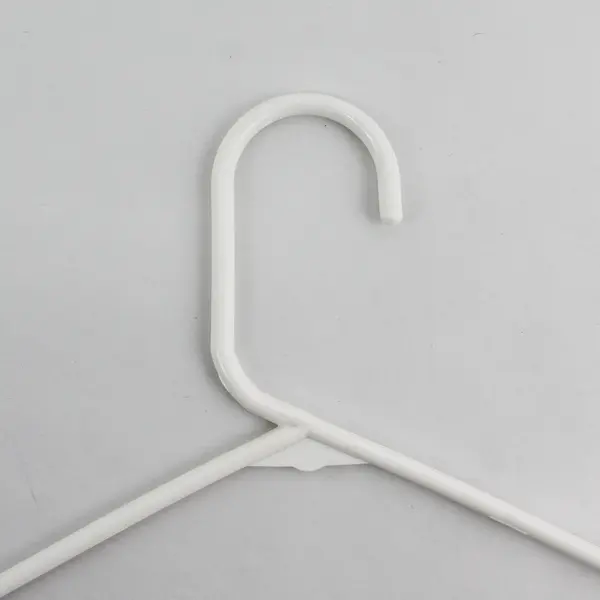 Lot of 25 White Plastic Tubular Clothes Hangers Shirts and Pants