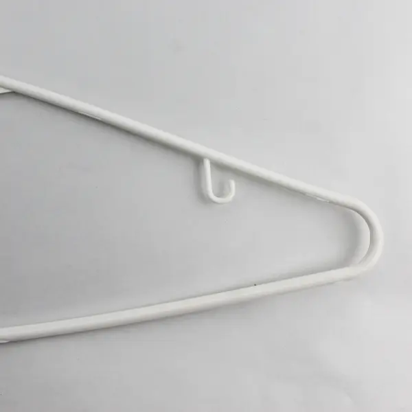 Lot of 25 White Plastic Tubular Clothes Hangers Shirts and Pants