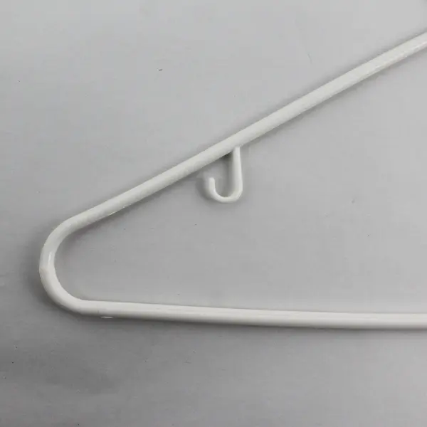Lot of 25 White Plastic Tubular Clothes Hangers Shirts and Pants