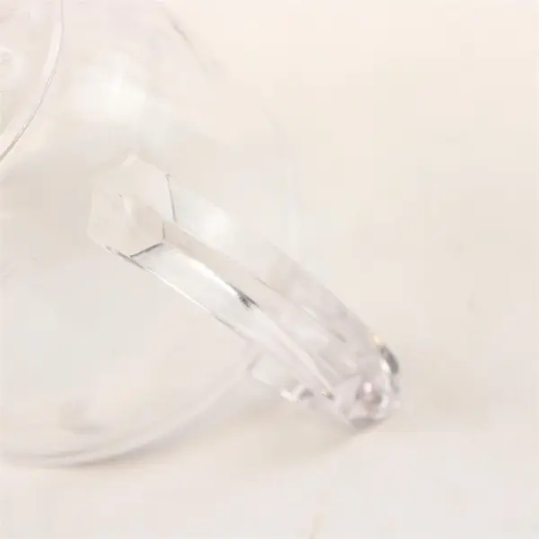 Vintage Etched Glass Double-Handled Sugar Bowl Mid-Century