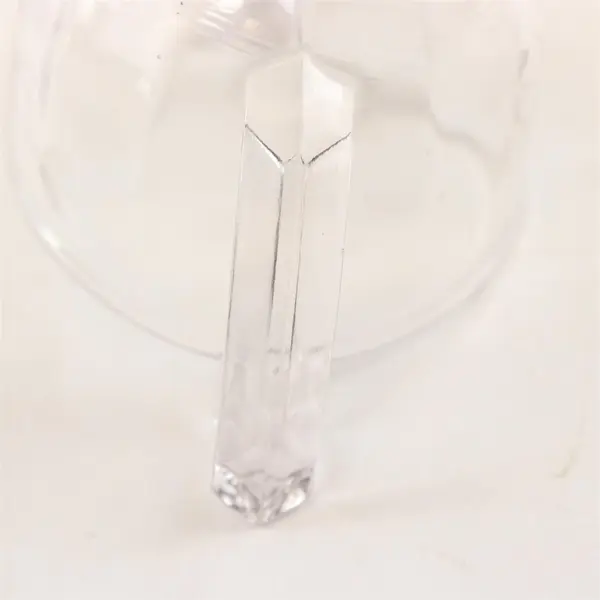 Vintage Etched Glass Double-Handled Sugar Bowl Mid-Century