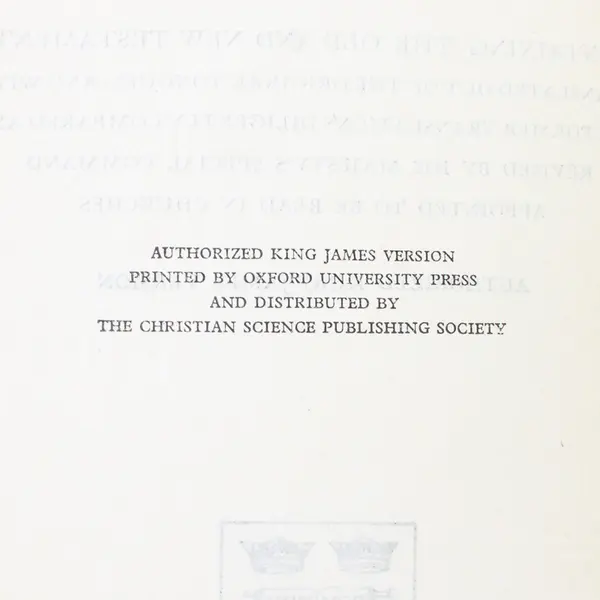 Antique Oxford Self-Pronouncing Bible The Holy Bible 1900s Hardcover Thumb Index
